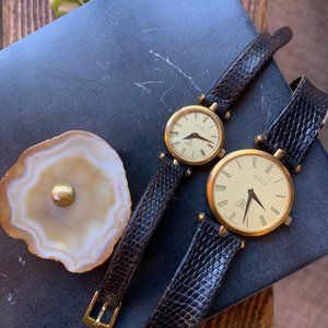 Vintage leather Gucci watch (bundle deal!)